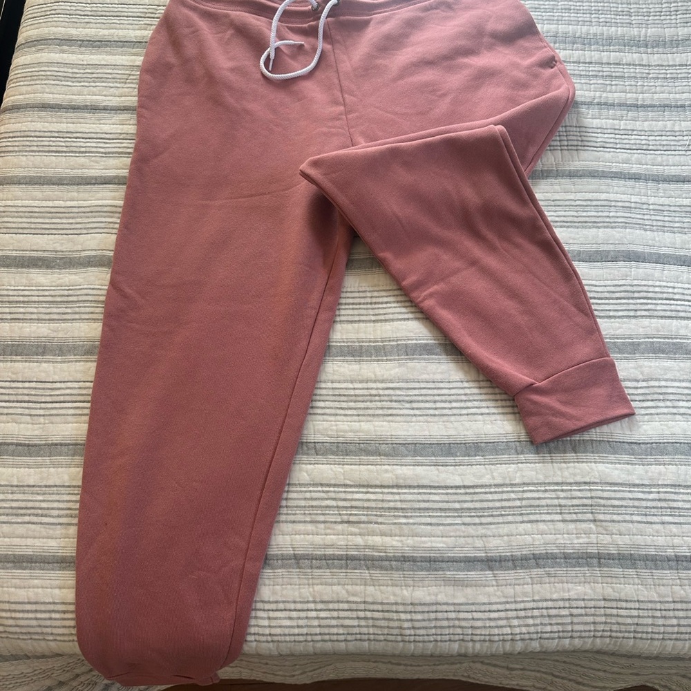 Pink Drawstring Sweatpants - Picture 2 of 4